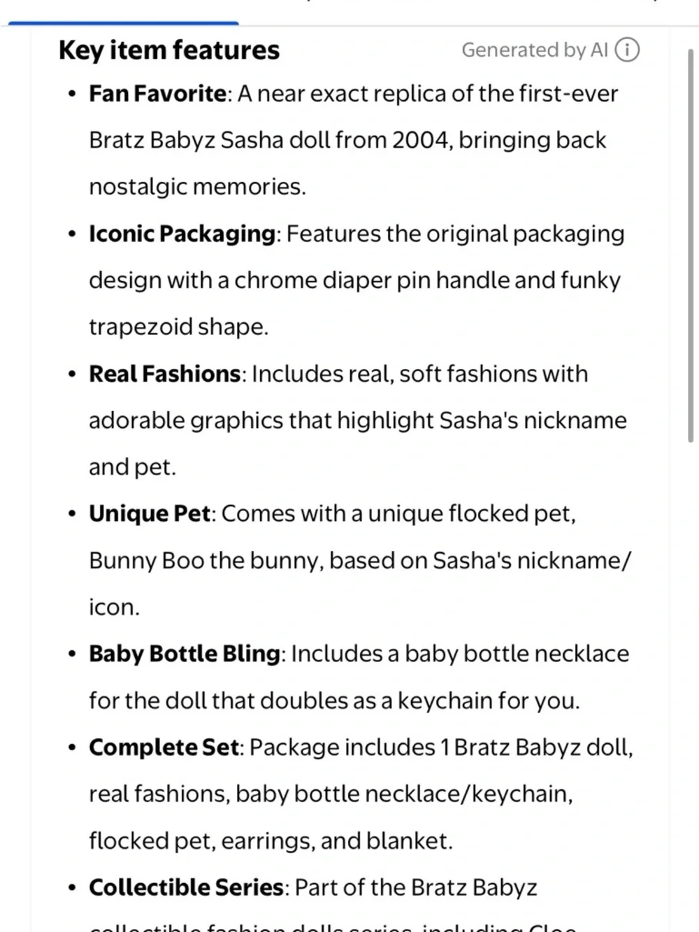 NEW Bratz Babyz Cloe with pet pig, bottle and blanket, collectible doll MGA